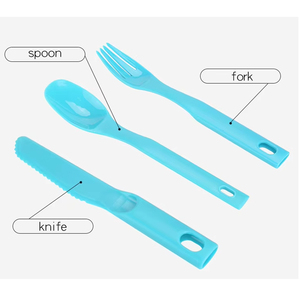 Juego de Cubiertos 3 en 1 para Picnic y Senderismo, Libre de BPA, de Plástico Reutilizable y Práctico para <span class=keywords><strong>Camping</strong></span> - Product Image 6