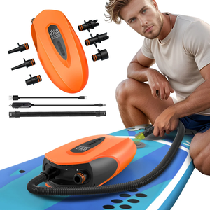 12000mAh SUP pompe électrique Portable arrêt automatique lumière LED adaptée aux tentes de planches à pagaie 20PSI Mattre double alimentation - Product Image 2