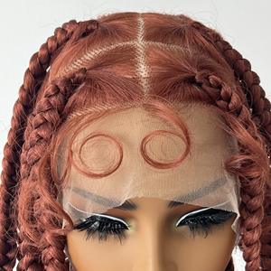 Cabello de bebé tejido a mano de fibra sintética de alta temperatura para mujer, trenza de <span class=keywords><strong>dos</strong></span> hebras, pequeña peluca completa Africana transfronteriza transparente - Product Image 4