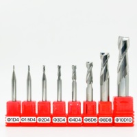 Fresa de carburo 1/4 1/2 3/8 Fresa 2F, fresa de extremo de compresión arriba y abajo, broca de enrutador CNC para carpintería