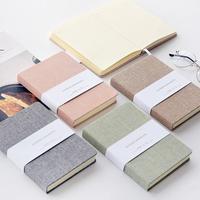 Diario de lino personalizado de fábrica, A5 cuaderno personalizado de tapa dura, suministros escolares, diarios, planificadores, Cuadernos para estudiantes