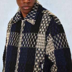 XUCHANG OEM personalizzato Casual da <span class=keywords><strong>uomo</strong></span> di alta qualità con Zip a maniche lunghe giacca di <span class=keywords><strong>lino</strong></span> - Product Image 4