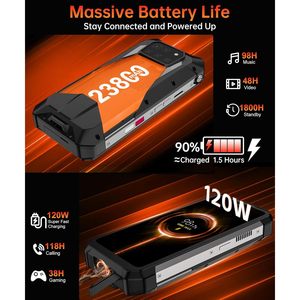 โทรศัพท์มือถือรุ่นทนทาน 8849PRO Tank3 Pro หน้าจอ 6.79 นิ้ว 5G Android 14 แรม 32GB รอม 512GB กันน้ำ พร้อมโปรเจคเตอร์สำหรับใช้งานกลางแจ้ง - Product Image 3