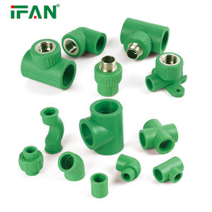 IFAN DIN PPR Tuyaux et raccords Accessoires de <span class=keywords><strong>plomberie</strong></span> <span class=keywords><strong>Plomberie</strong></span> PN25 Vert 20-125MM Raccords PPR en plastique filetés pour l'alimentation en eau - Product Image 2