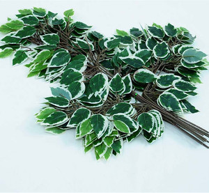 EG-VI040 nouveau produit accessoires de fenêtre décoratifs d'intérieur fausse plante feuillage en plastique ficus branches et feuilles de chêne artificiel - Product Image 6