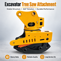 Excavator Tree Grapple Saw Hydraulic Forestry Attachment for Cutting Timber Logs Wood Handling and Logging Operations