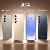 ZNNXECC A14 Fabrika Direkt Tedarik 6.6 İnç HD Geniş Ekranlı Akıllı Telefon 4GB+64GB 4000mAh Android 13 Süper Değerli Düşük Fiyatlı İngilizce