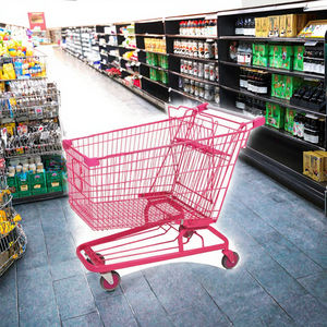 Carrito de Compras Plegable de Acero Cromado de 240L para Supermercado, con Ruedas de 4-5 Pulgadas, Se Aceptan Personalizaciones - Product Image 3