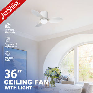 1 ventilador de techo LED stshine hogar niños aspas de plástico blanco 36 pulgadas remoto pequeño ventilador de techo Luz - Product Image 3