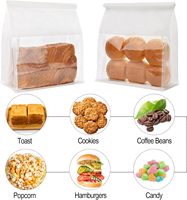 Sac d'emballage pour pain en papier kraft épais de qualité supérieure avec fenêtre transparente