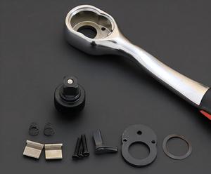 Clé à cliquet 24 dents poignée droite 72 dents poignée incurvée planche rapide ensemble d'outils de réparation automatique - Product Image 6