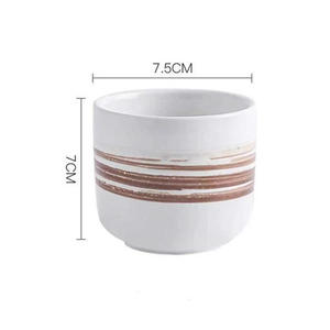 200毫升批发日本复古哑光黑陶瓷茶杯，饮料茶杯套装 - Product Image 6