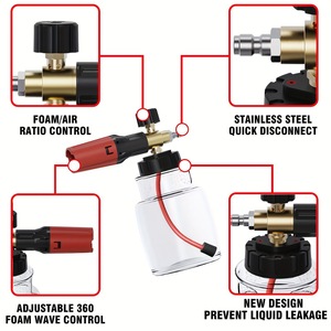 Stim High Pressure Foam Gun 1000Ml Manual <b>Car</b> <b>Washer</b> Spray Nozzle For <b>Car</b> Cleaning - Product Image 2