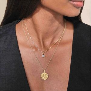 Bijoux fins 925 collier en argent sterling 18K or vierge zodiaque 12 constellation bijoux pendentif collier pour femmes - Product Image 5