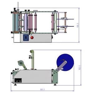Etiquetadora de botellas redondas portátil pequeña semiautomática a buen precio para pequeñas empresas nuevas - Product Image 3