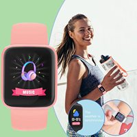Montre connectée multifonctionnelle pour hommes et femmes, bracelet connecté pour téléphone, musique, fitness, sport, moniteur de sommeil, montre connectée Y68 D20