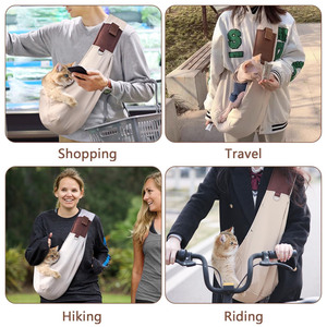 Transportín Ajustable de Nailon para Mascotas Pequeñas, Manos Libres, con Uso en Múltiples Escenarios y Características de Seguridad y Comodidad - Product Image 5