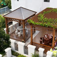 Pergola de jardin en aluminium ANCSEM, treillis pour vigne, structure de support pour vigne extérieure, arche d'ombrage pour patio, design personnalisé