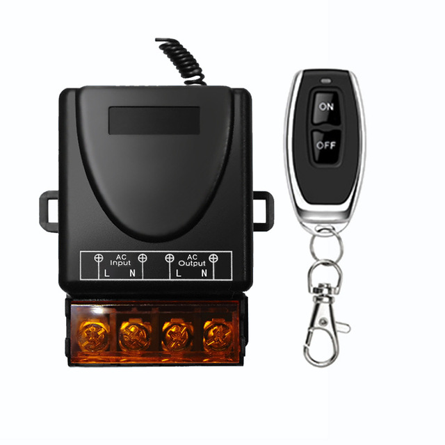 AC85-265V 30A Remote Control Switch RF 315/433 Wireless Switch Remote Control 100 Meters Long Distance for Light or Appliance