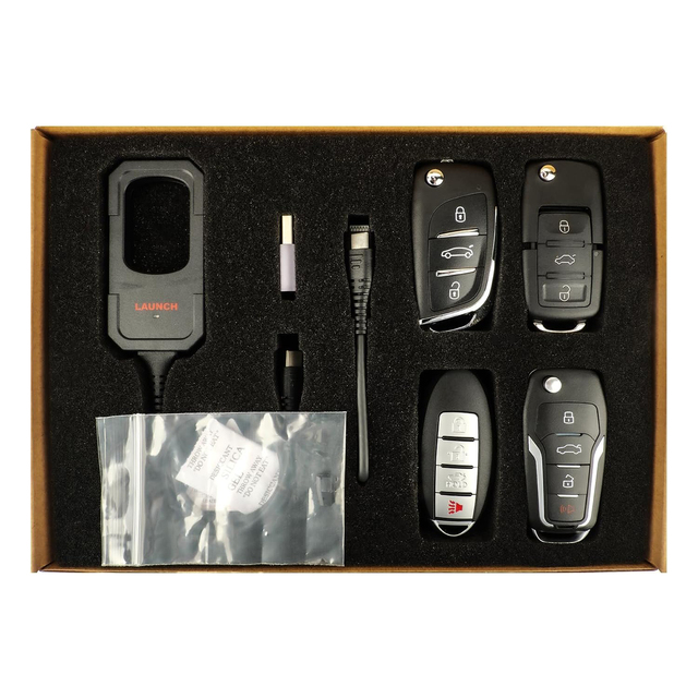 LAUNCH  X431 Key Programmer Remote Maker With 4 Universal Remotes and 1 Super Chip Immobilier Tool Compatible With X431 IMMO