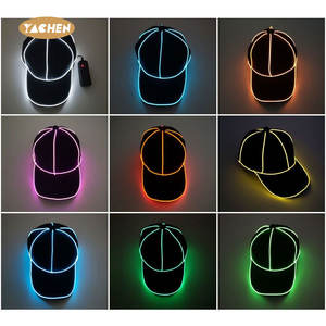 قبعات حفلات جديدة من YACHEN مزودة بإضاءة <span class=keywords><strong>LED</strong></span>، قبعات بيسبول مضيئة للاحتفالات، مناسبة ليوم كذبة أبريل وعروض البارات والمسارح - Product Image 3