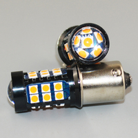 Super luminosité, sans erreur Canbus, rouge, blanc, jaune, 12V, Ba15s, S25, 1156, 30 LED, 30 SMD, 3030, ampoule LED de voiture, feu stop P21W, clignotant, feu de freinage
