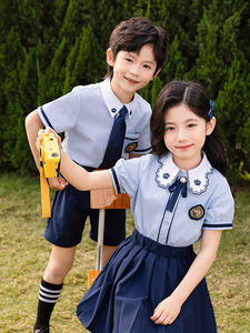 Uniforme escolar de verano de alta calidad, conjunto de manga corta para La Academia británica para niños, se acepta personalizado - Product Image 2