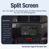 Autoradio Android STWEI pour BMW E46 M3 318/320/325/330/335 1998-2006, CarPlay sans fil, autoradio multimédia 7 pouces