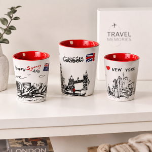<span class=keywords><strong>Serie</strong></span> Souvenir della Città di Londra, Piccola Tazza da Vino in Ceramica Senza Manico, Bicchierino Personalizzato OEM ODM all'Ingrosso - Product Image 3
