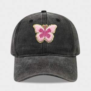 Summer Women Butterfly Patch Baseball Cap Cute Retro Fashion Trendy Butterfly Patch Baseball Cap Outdoor Travel Sports <b>Hat</b> - Product Image 6