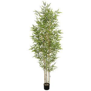 Juego de decoración Interior para jardín, <span class=keywords><strong>plantas</strong></span> de bambú de seda, amazones de alta calidad en línea, árbol Artificial japonés - Product Image 4