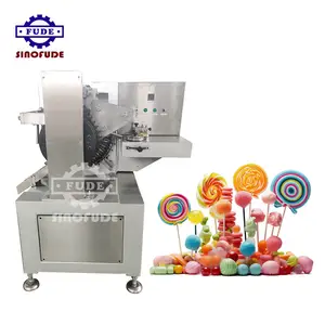 Round Flat Ball Small Stick Lollypop Die Form Production Line Hard Candy Lollipop Make Machine from Home