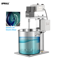 SPALL 100L industrie agitateur électrique liquide revêtement à base d'eau Lotion mélange automatique ascenseur agitateur peinture shampooing mélangeurs