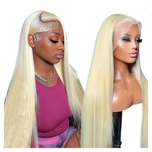 Perruque Lace Front HD Transparente Blonde 613, 100% Cheveux Brésiliens Remy, 30 Pouces, Sans Colle, Couleur Naturelle, Longue Longueur - Product Image 3