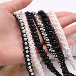 Deepeel AP563 1/1.2cm accessori decorativi per cucire nastro di perline fatti a mano - Product Image 3