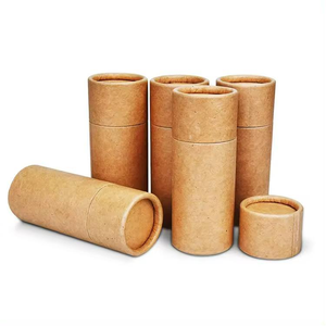 Caja de Tubo Redonda Personalizada de Papel Ecológico Reciclable, Caja Cilíndrica de Cartón Kraft para Empaque de Regalos de Lujo - Product Image 2