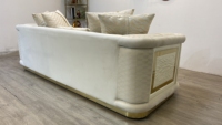 Ensemble de canapés modulaires en tissu moderne, rembourrage en éponge, écologique, durable, pieds carrés en plastique, accoudoirs droits, salon