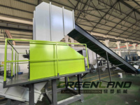 Greenlandplast Machine à laver les flocons de bouteilles PET écrasés avec séchoir Machine de recyclage PET
