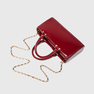 <span class=keywords><strong>Bolso</strong></span> de Hombro Mini Texturizado Rojo <span class=keywords><strong>Granate</strong></span> de Alta Gama con Logotipo Cuadrado, Novedad Otoño 2026, para Mujer, Estilo Casual, Transfronterizo - Product Image 1