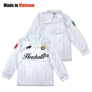 Maillot de football personnalisé de haute qualité sublimé à manches longues, uniforme de football vintage streetwear 100% polyester, séchage rapide, respirant - Product Image 1