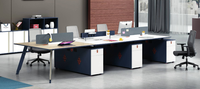 Bureau de réunion table de bureau blanche bureau de poste de travail mobilier de bureau table de conférence en forme de L