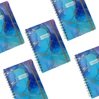Carnets de planification financière à livraison rapide, suivi de factures personnalisé, carnet de budget A5 non daté à spirale avec autocollants