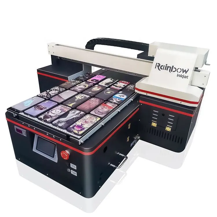 레인보우 상하이 RB-4060 플러스 a2 크기 uv 잉크젯 인쇄 기계 상자 카드