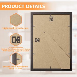 4x6 5x7 8x10 11x14 12x16 Inch MDF <strong>Photo</strong> <strong>Frame</strong> Wall <strong>Mount</strong> &amp; Tabletop Display Classic Wooden Picture <strong>Frame</strong> for Art - Product Image 4