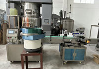 Ligne de production de machine de remplissage universelle entièrement automatique pour vernis à ongles à forte adhérence, modèle 502, avec machine d'étiquetage