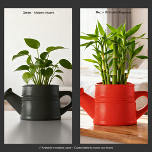 Maceta Decorativa con Forma de Regadera, Florero de Plástico para Decoración del Hogar - Product Image 4