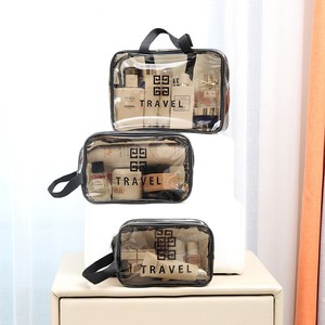 Bolsa de Cosméticos Transparente Impermeable de Varios Tamaños con Cierre de Cremallera, Estuche de Maquillaje Portátil de Viaje, Tamaño Mediano, Asa Suave - Product Image 2