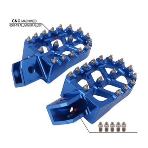 JFG 2021 CHAUDE Offre Spéciale produits PW50 80 Y-ZINGER TW200 MOTO Billette <span class=keywords><strong>MX</strong></span> LARGE Repose-pieds Pédales Reste Repose-pieds bleu Pour Yamaha - Product Image 4