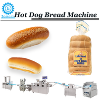 Machine à pain à hot-dogs électrique automatique LongYu pour boulangerie, équipement de laminage de pâte 380V, usage commercial et domestique
