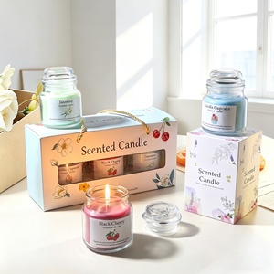 Venta al por Mayor de Velas Aromáticas de Cera de Soya Hechas a Mano en Frascos de Vidrio con Aroma a Osmanthus, Rosa y Lavanda, Velas Perfumadas <span class=keywords><strong>Yankee</strong></span> <span class=keywords><strong>Candle</strong></span> para el Día de la Madre y <span class=keywords><strong>Navidad</strong></span> - Product Image 4